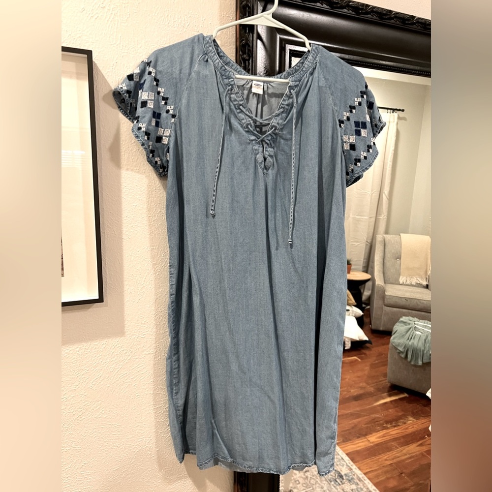 Old Navy Denim Mumu Dress size Medium